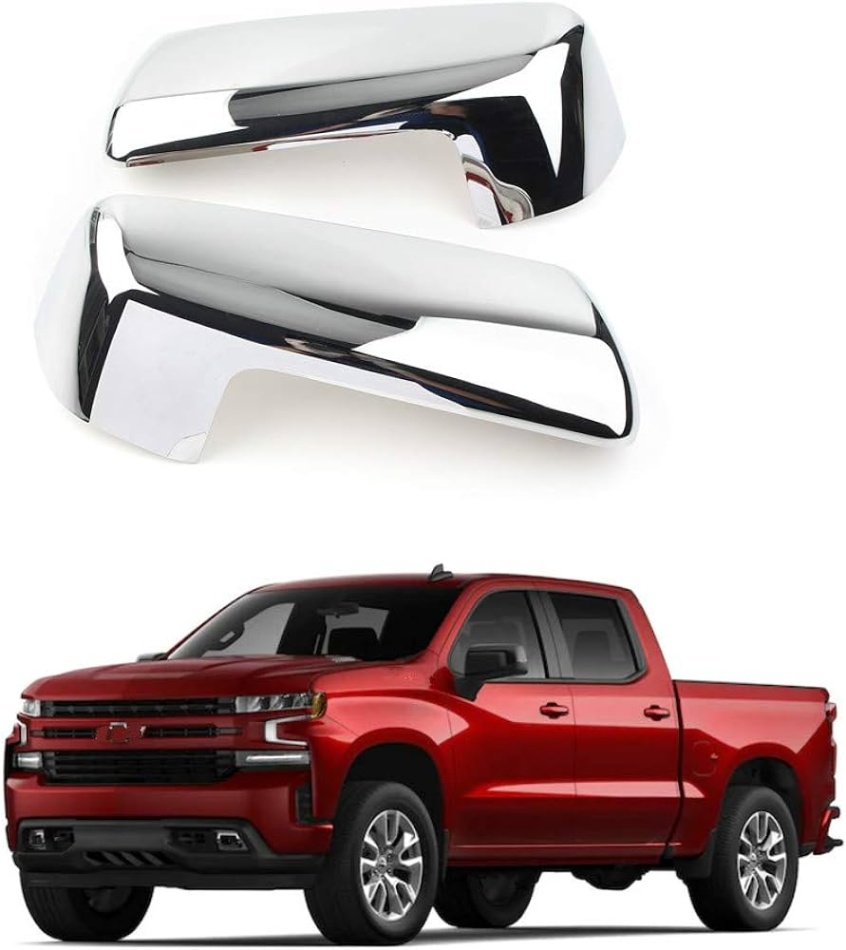 2020 silverado 1500 accessories Bulan 1 For Chevrolet Silverado -  Accessories Chrome Rear View  RearView Mirror Wing Cover Trim pcs