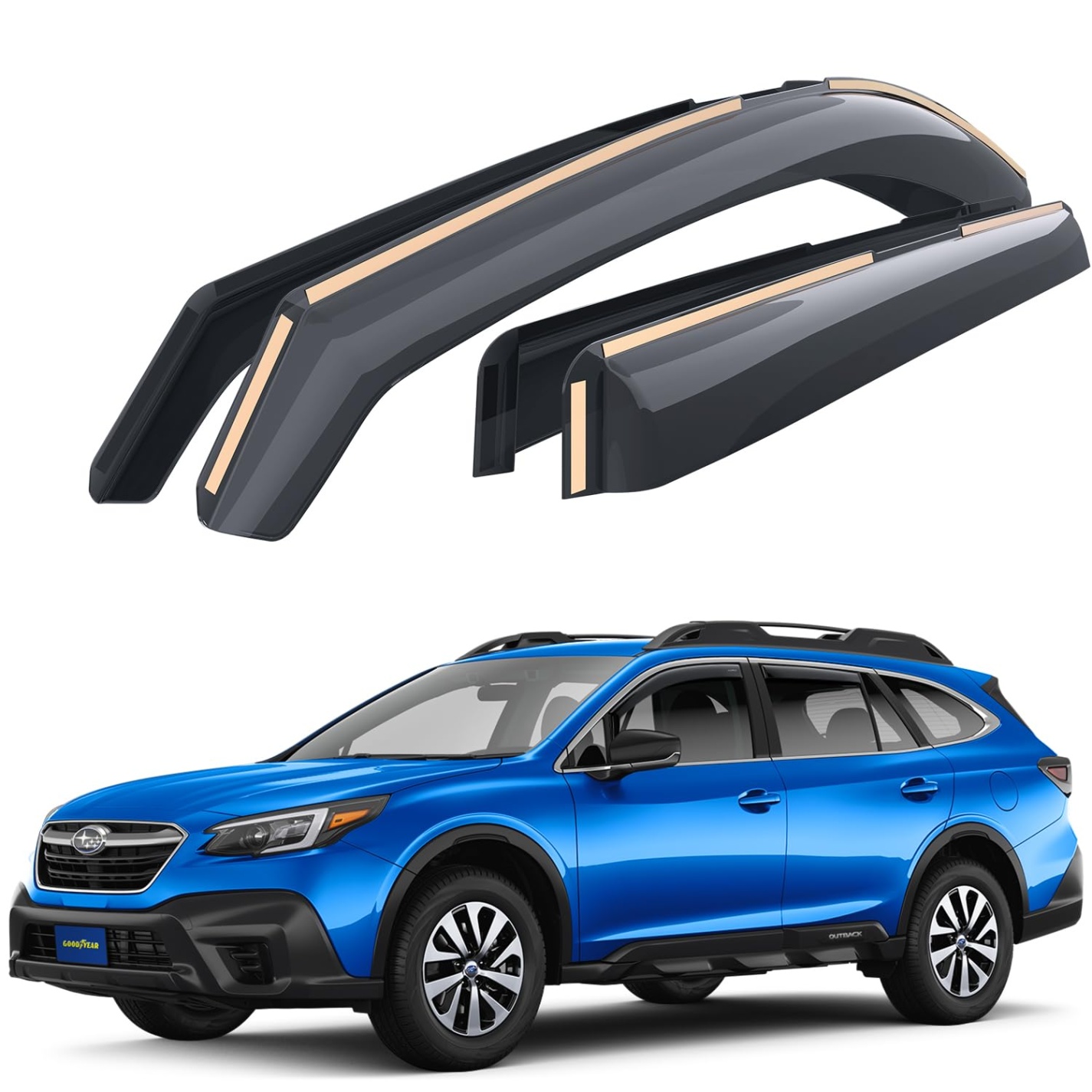 2020 subaru outback accessories Bulan 1 Goodyear Shatterproof in-Channel Window Deflectors for Subaru Outback  -, Rain Guards, Window Visors for Cars, Vent Deflector, Car  Accessories,