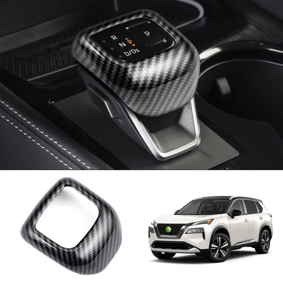 2021 nissan rogue accessories Bulan 1 Karltys Gear Shift Knob Cover for Nissan Rogue    Interior  Accessories Rogue Carbon Fiber Shift Knob Cover Trim (Not for Rogue Sport/