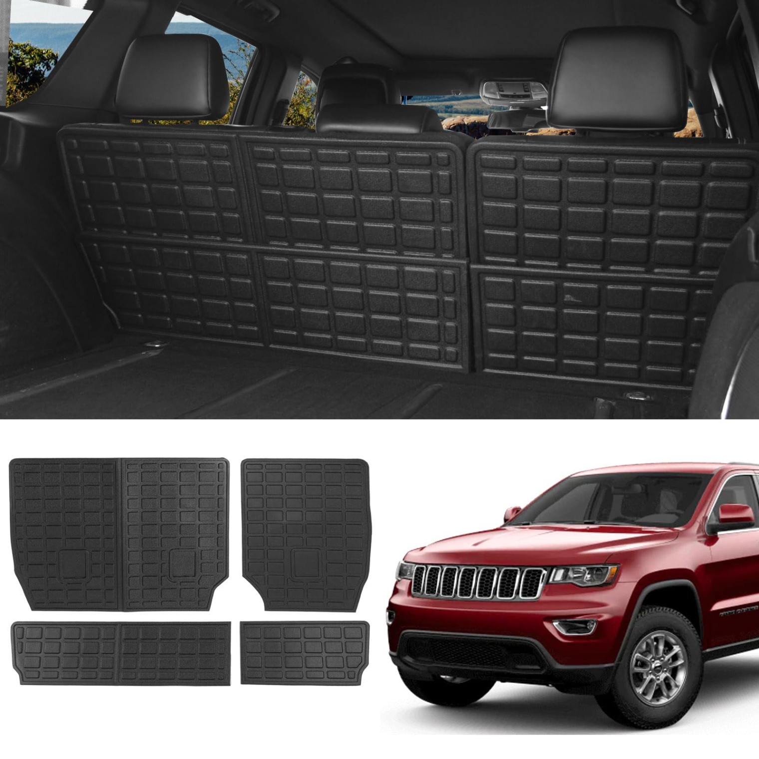 2021 jeep grand cherokee accessories Bulan 1 powoq Backrest Mat Compatible with - Jeep Grand Cherokee    Grand Cherokee WK Backrest Protector Replacement for Jeep Grand Cherokee