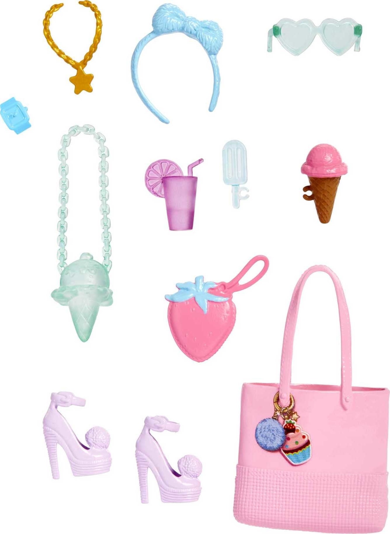 barbie accessory pack Bulan 4 Barbie Doll Accessory Pack,  Dessert and Candy-Themed Storytelling  Fashion Pieces
