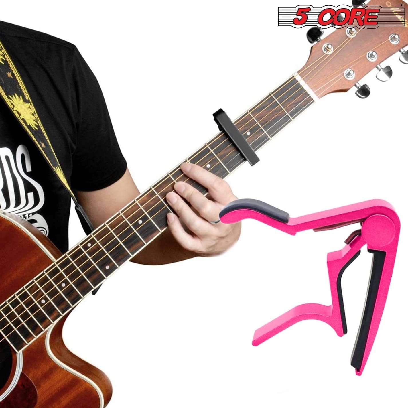 shop guitar accessories Niche Utama Home Pink Guitar Capo