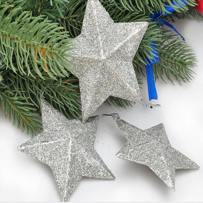 Star gold christmas decoration hanging notonthehighstreet